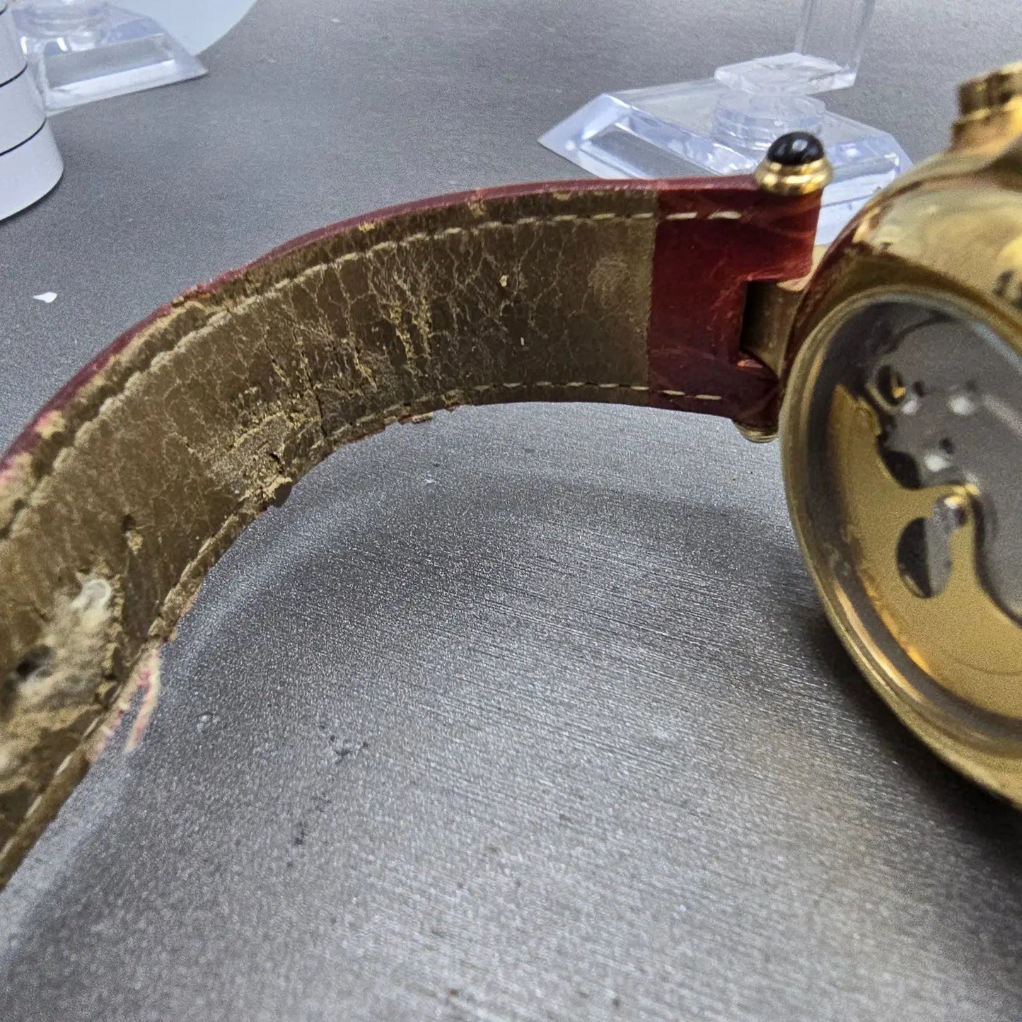Stauer Graves 33 Watch Men 39mm White Dial Gold Triple Calendar Automatic Runs12