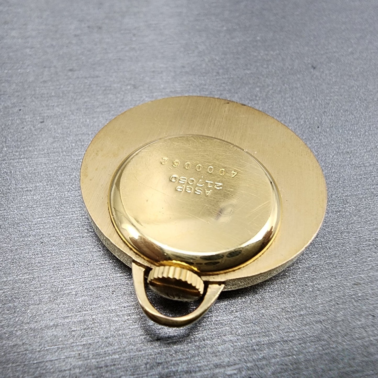 Seiko Pendant Watch Women 33mm Manual Wind White Dial Gold Plated Manual Runs10