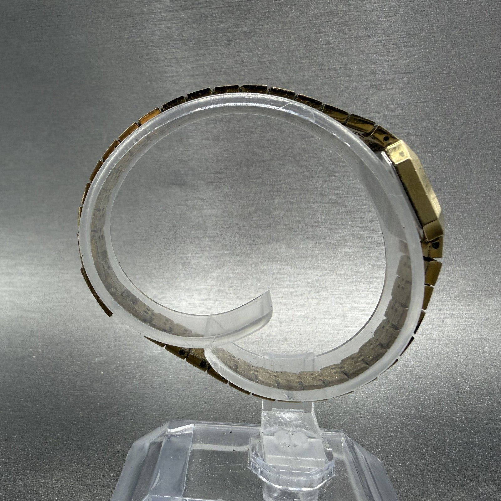 Citizen CQ Tank Watch Women 13mm Champagne Dial Gold Tone Octagon New Battery BA8