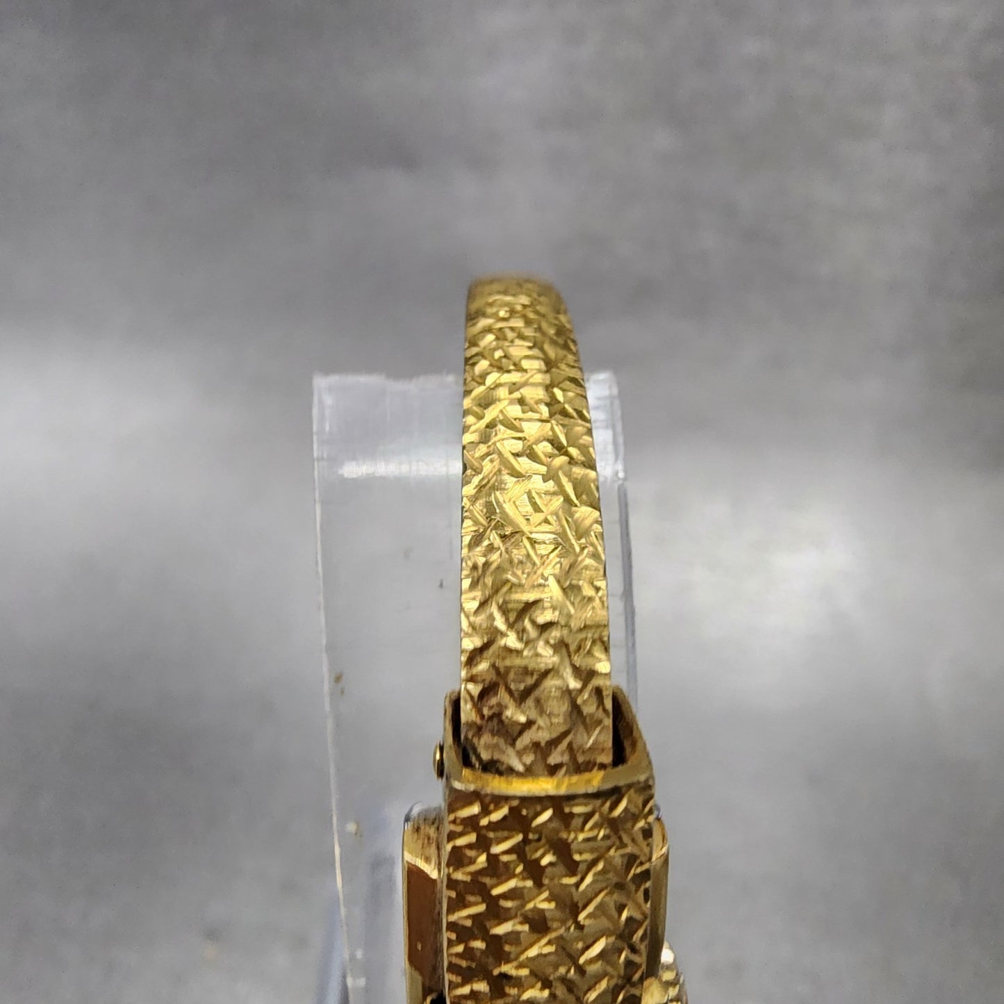 Bucherer Watch Women 11mm Silver Dial Gold Plated Hide Away Manual Wind PARTS6