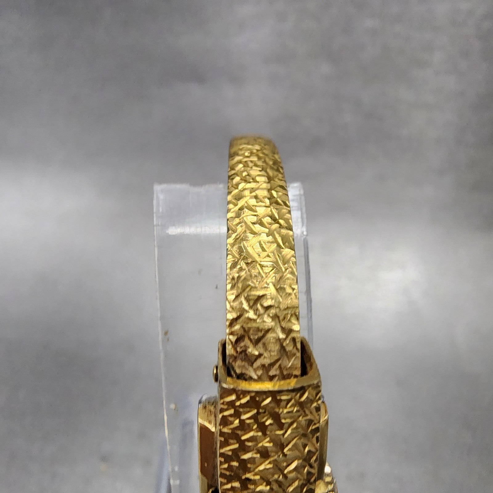 Bucherer Watch Women 11mm Silver Dial Gold Plated Hide Away Manual Wind PARTS6