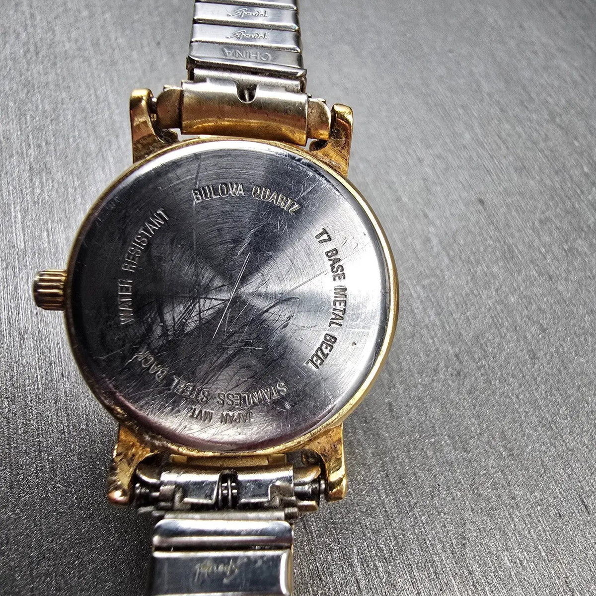 Bulova Watch Women 24mm White Dial Gold Tone Date Round 97M14 New Battery JP2310