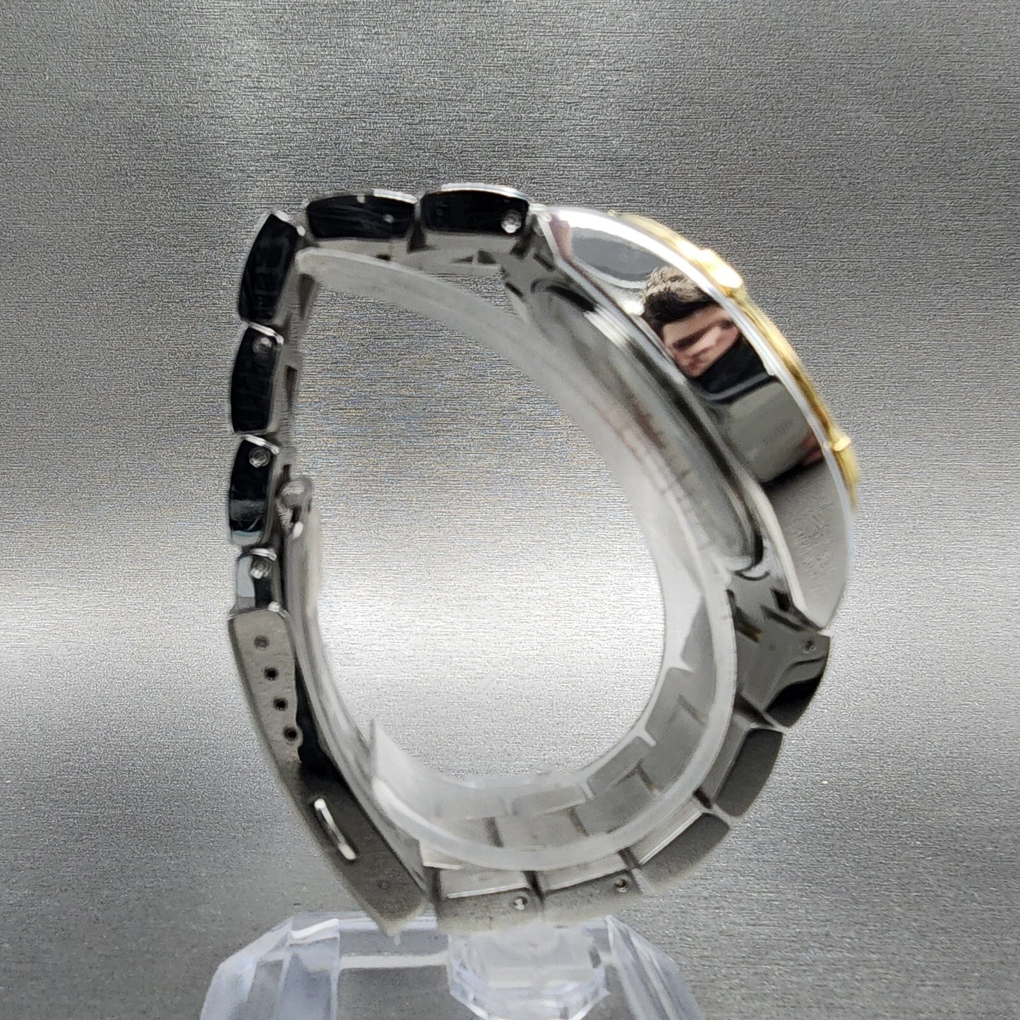 Tissot PR100 Chronograph Watch Women Silver Dial TwoTone T101.917.22.031.00 PART9