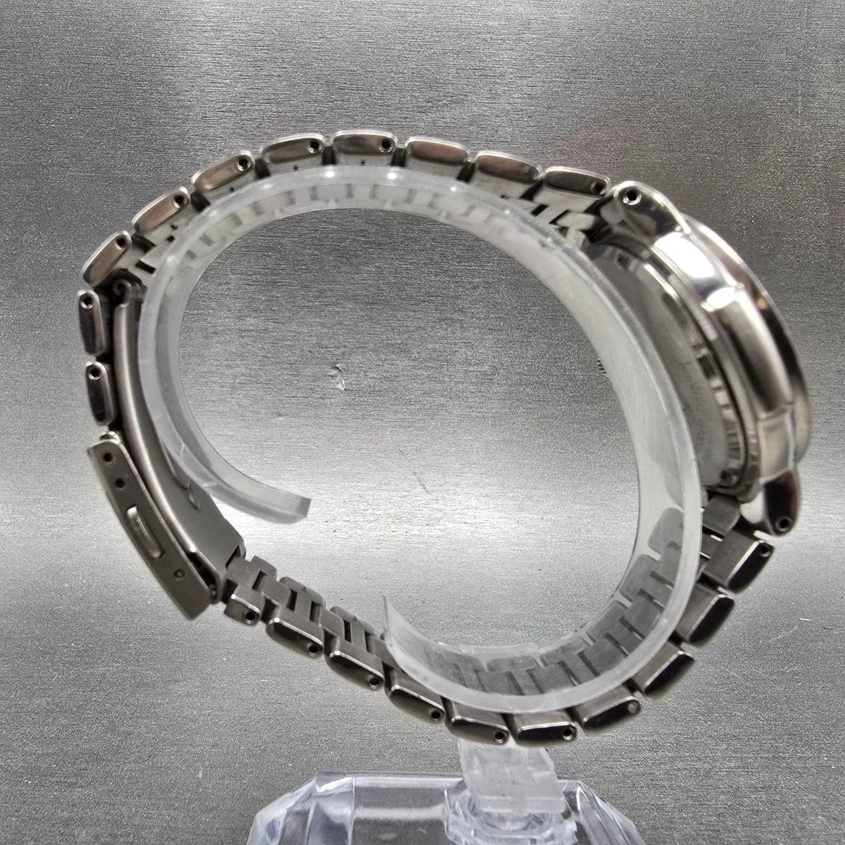 Seiko Watch Men 35mm White Dial Titanium Daydate Round 7N43-7B80 PARTS9