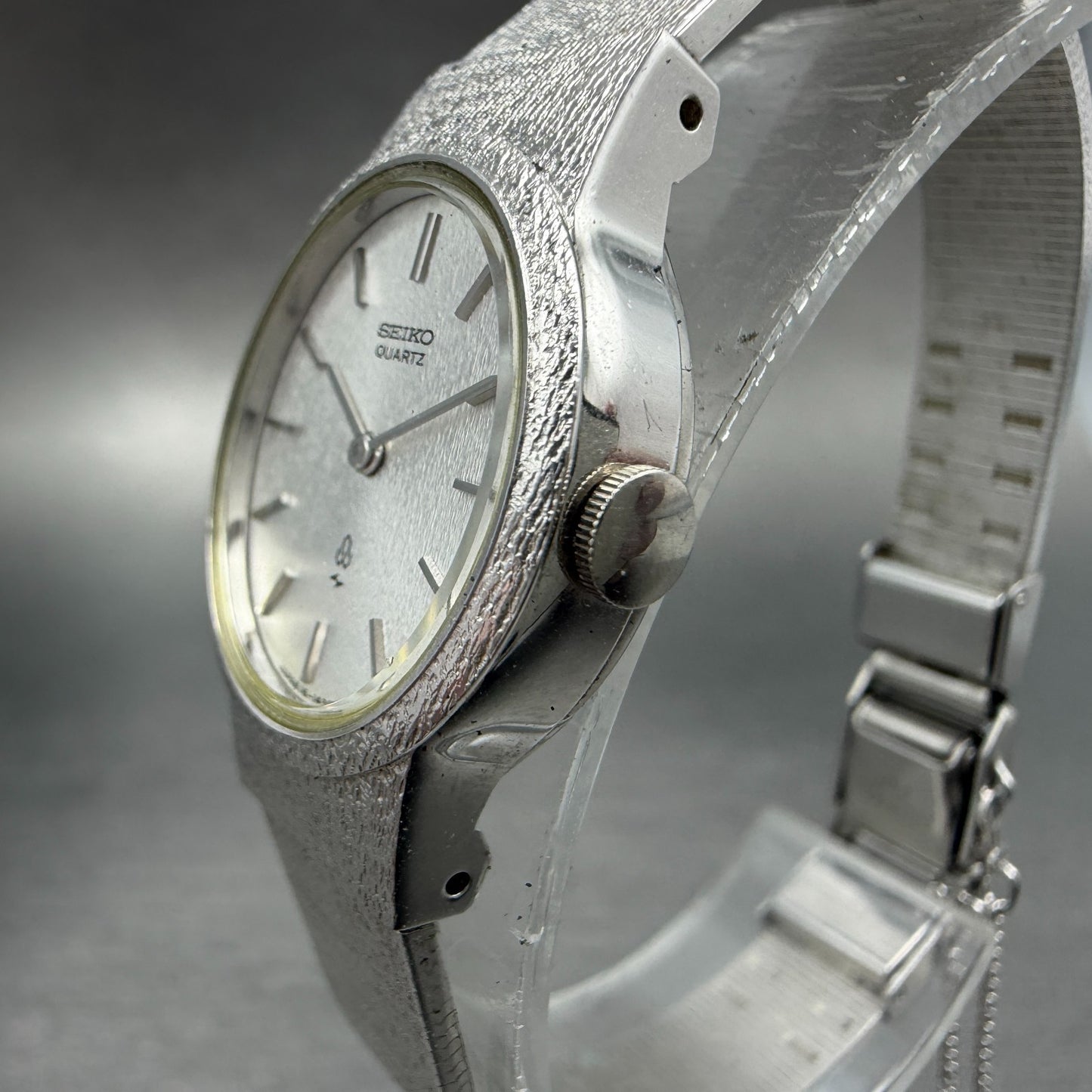 Seiko Watch Women 20mm Silver Dial Silver Tone Oval 16-5630 New Battery Vintage3