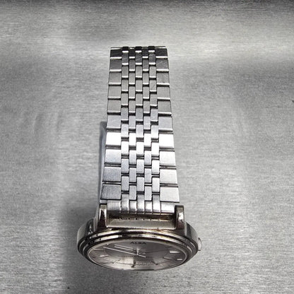 Seiko Alba Watch Men 34mm Silver Dial Silver Tone Round V721-6A90 New Battery4