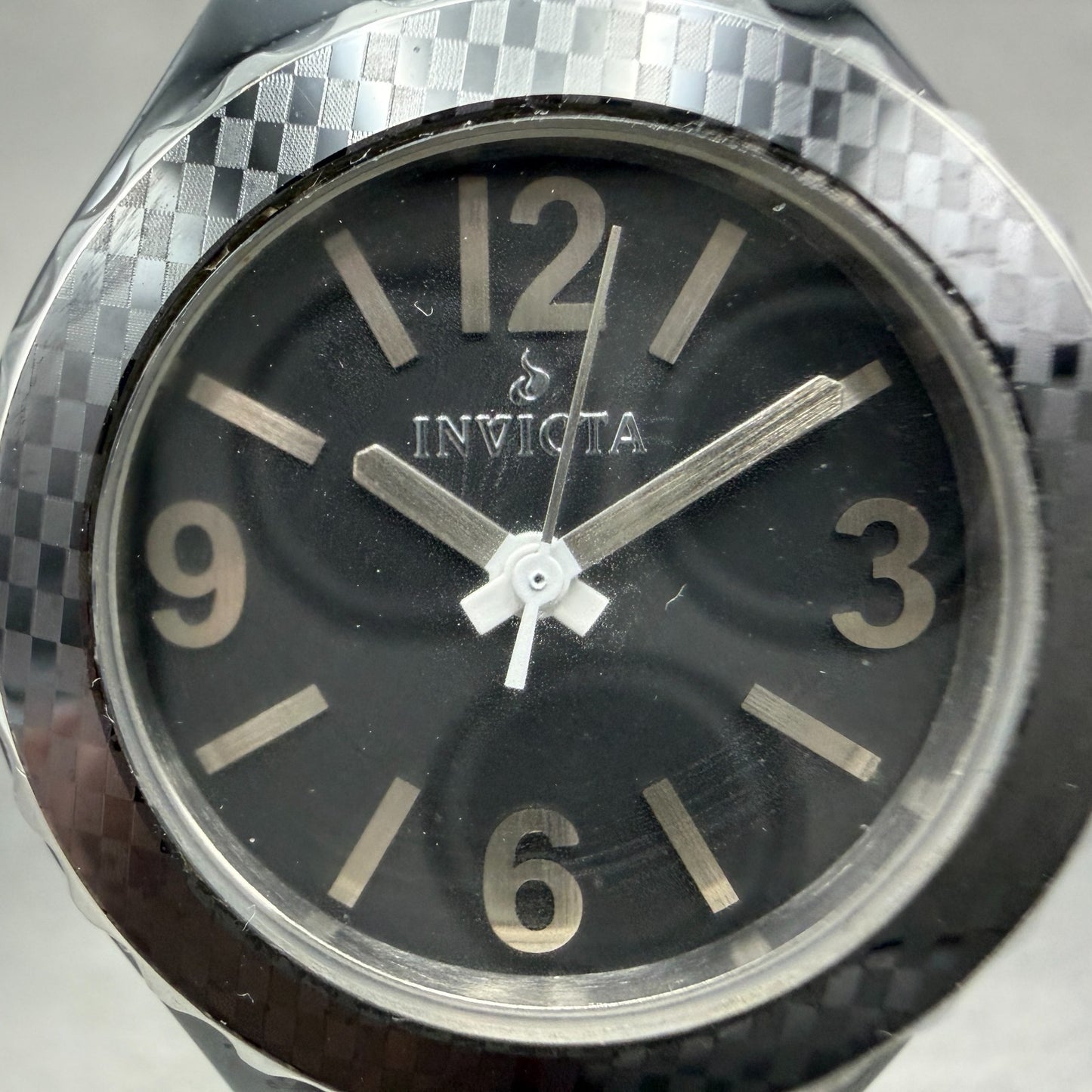 Invicta Watch Women 34mm Black Dial Black Tone Round 1159 New Battery Bracelet1