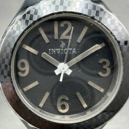 Invicta Watch Women 34mm Black Dial Black Tone Round 1159 New Battery Bracelet1
