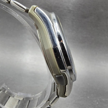 Casio Wave Ceptor Watch Men 42mm White Dial Steel Solar Analog Digital Works GTH3