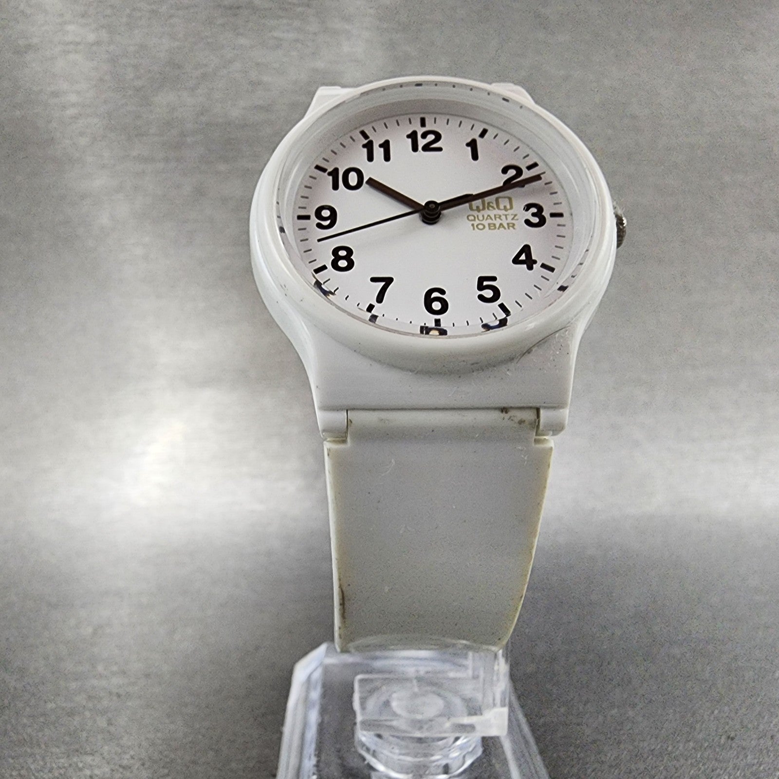 Citizen Q&Q Watch Women 34mm White Dial White Tone Round New Battery5