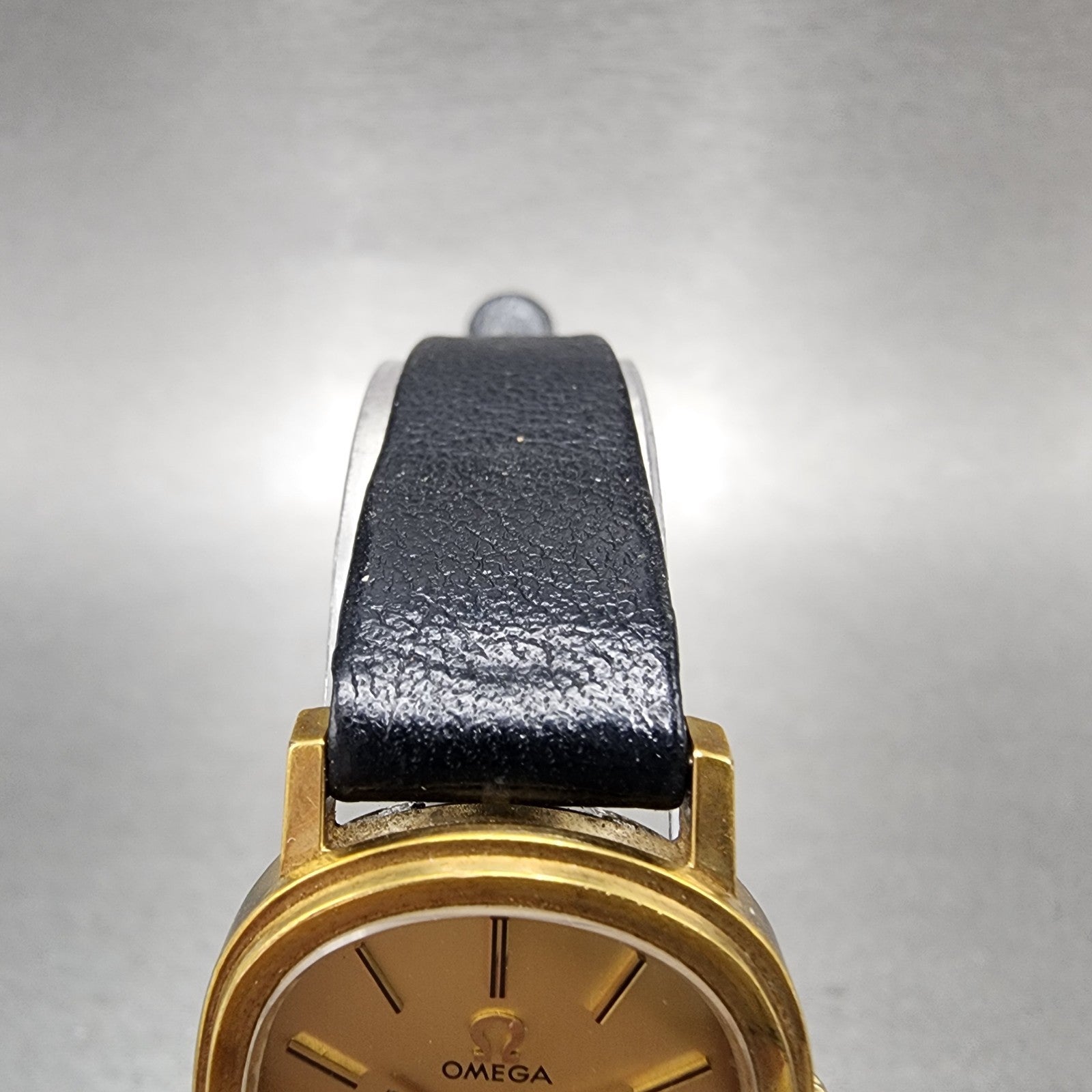 Omega De Ville Watch Women 23mm Gold Dial Gold Tone Manual Wind Runs VTG4