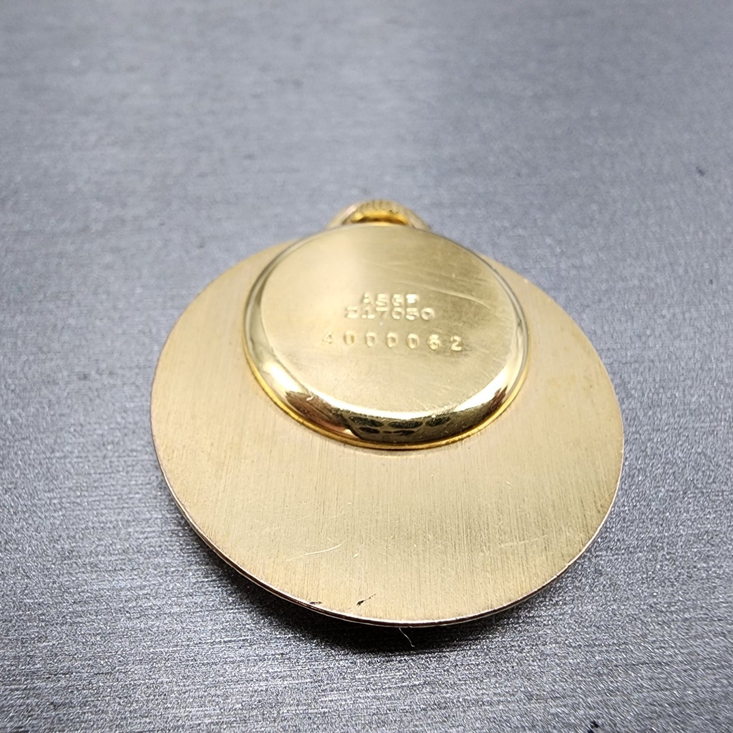 Seiko Pendant Watch Women 33mm Manual Wind White Dial Gold Plated Manual Runs8