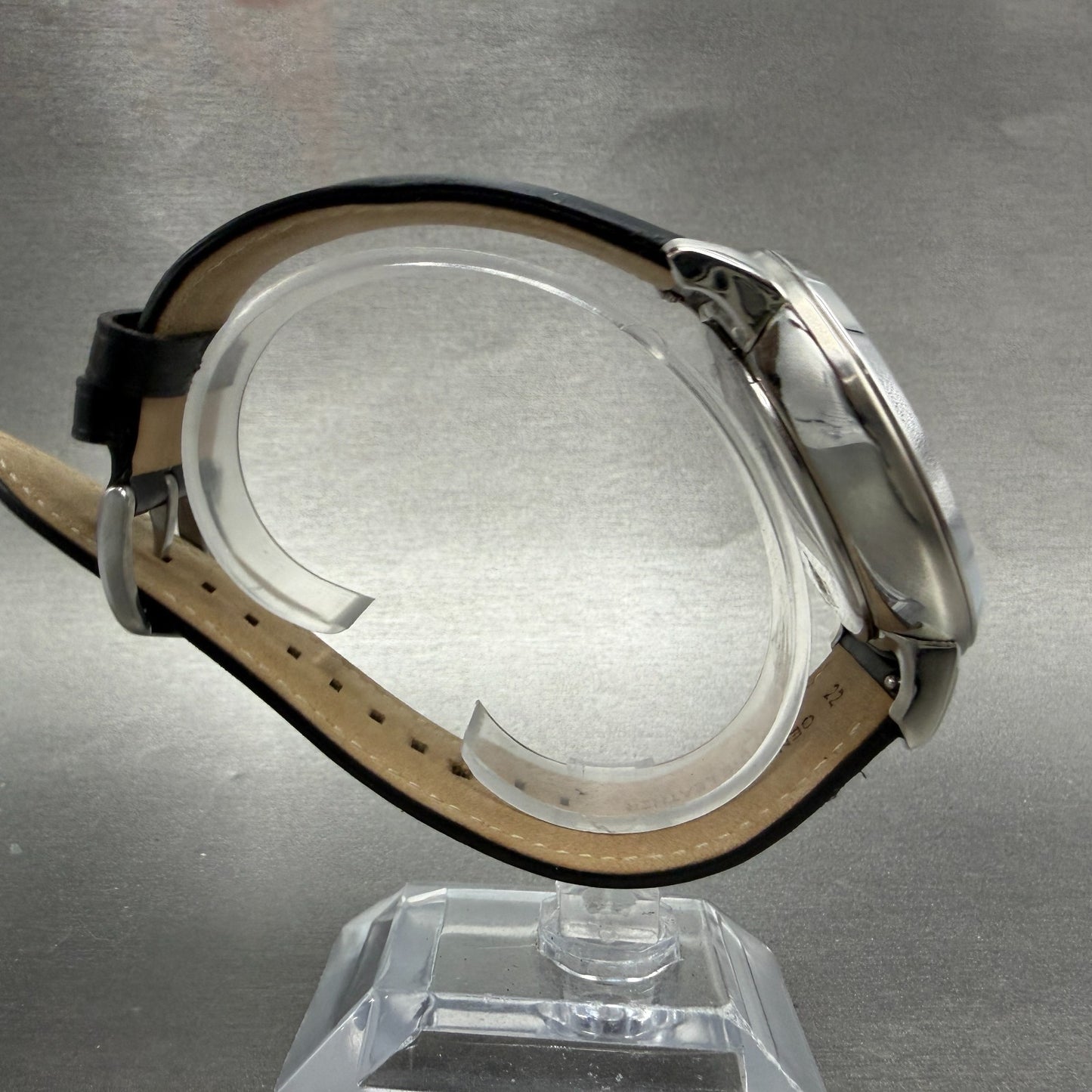 Fossil Neutra Chronograph Watch Men 44mm Black Dial Steel Date FS5452 NewBattery8