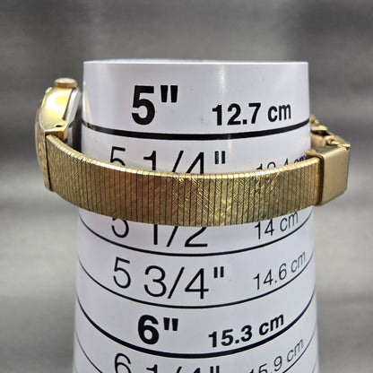 Citizen Watch Women 18mm Champagne Dial Gold Tone Oval 2030-202813 New Battery9