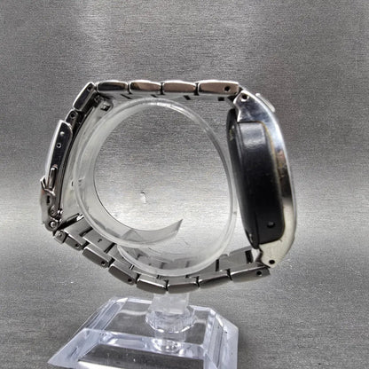 Citizen Eco-Drive Watch Men 40mm Black Dial Steel A411-T001521 Round PARTS!!10