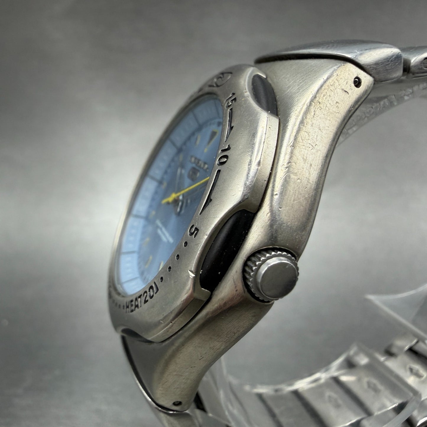 Ripcurl Dive Watch Men 40mm Blue Dial Steel Date Round  New Battery2