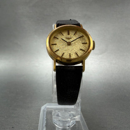 Longines Watch Women 22mm Gold Dial Gold Tone Oval Manual Wind 1134-817 PARTS6