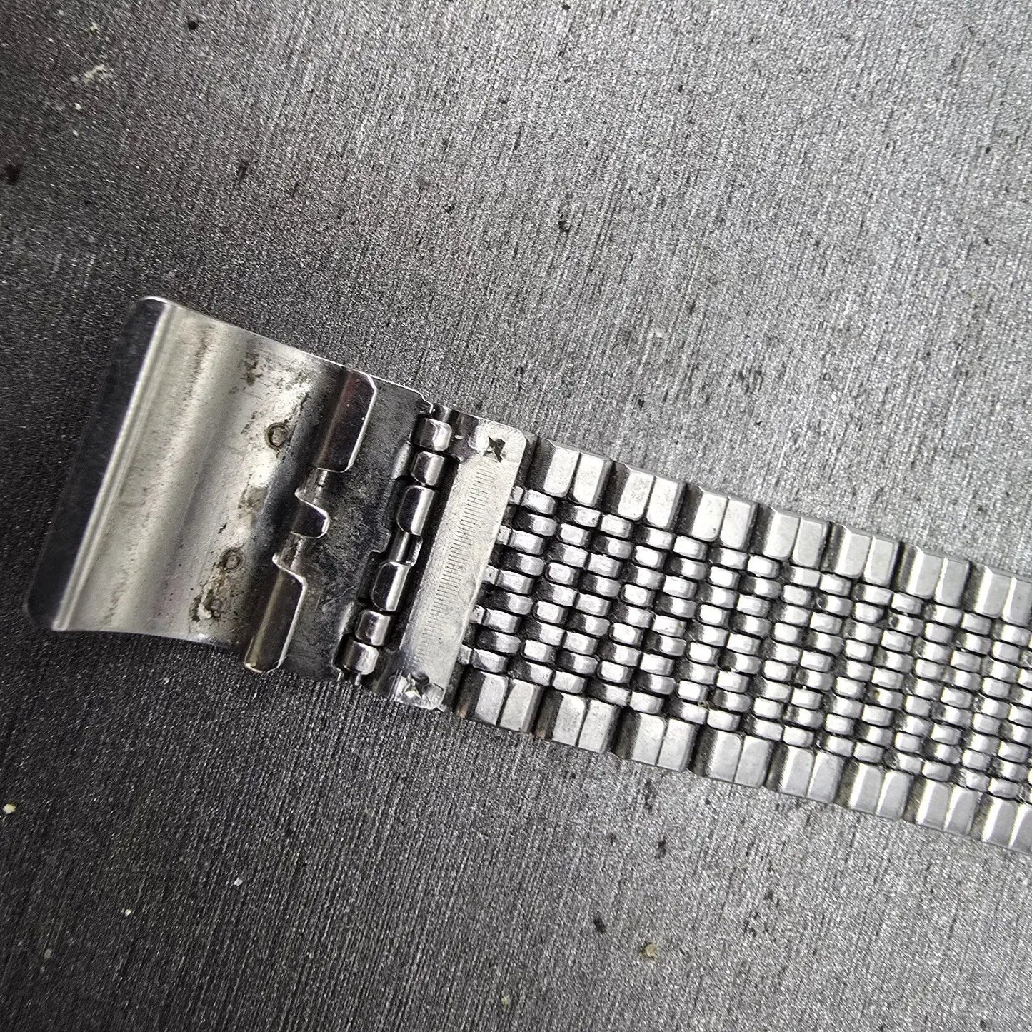 Seiko Bracelet 19mm Stainless Steel Silver Tone Vintage LA07A Japan READ!!!!!!!9