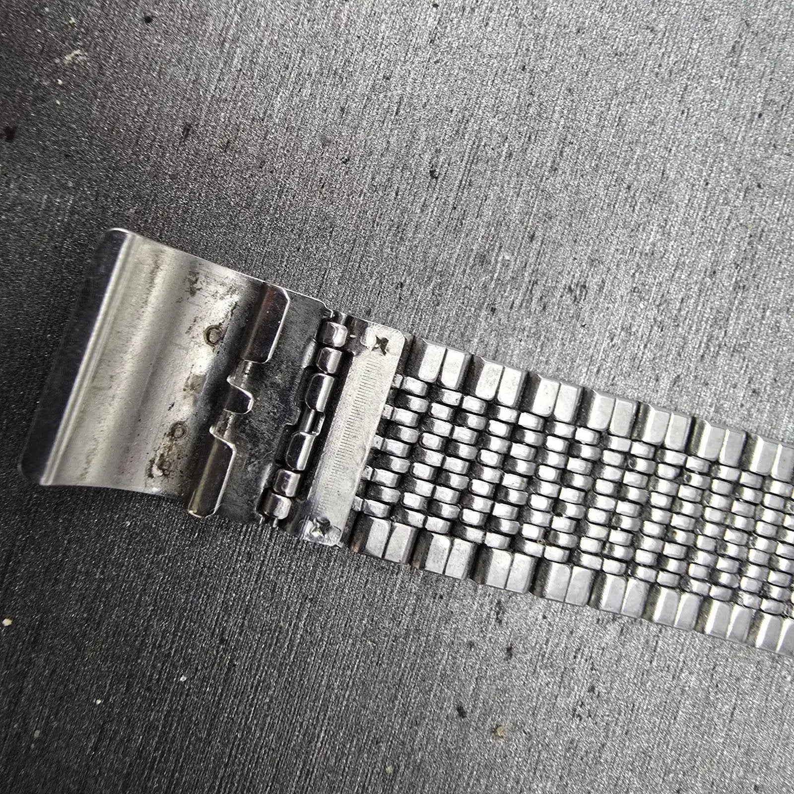 Seiko Bracelet 19mm Stainless Steel Silver Tone Vintage LA07A Japan READ!!!!!!!9