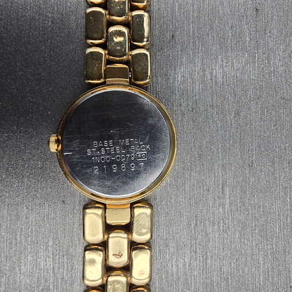 Seiko Watch Women 21mm MOP Dial Gold Tone Round 1N00-0D79 New Battery Vintage10