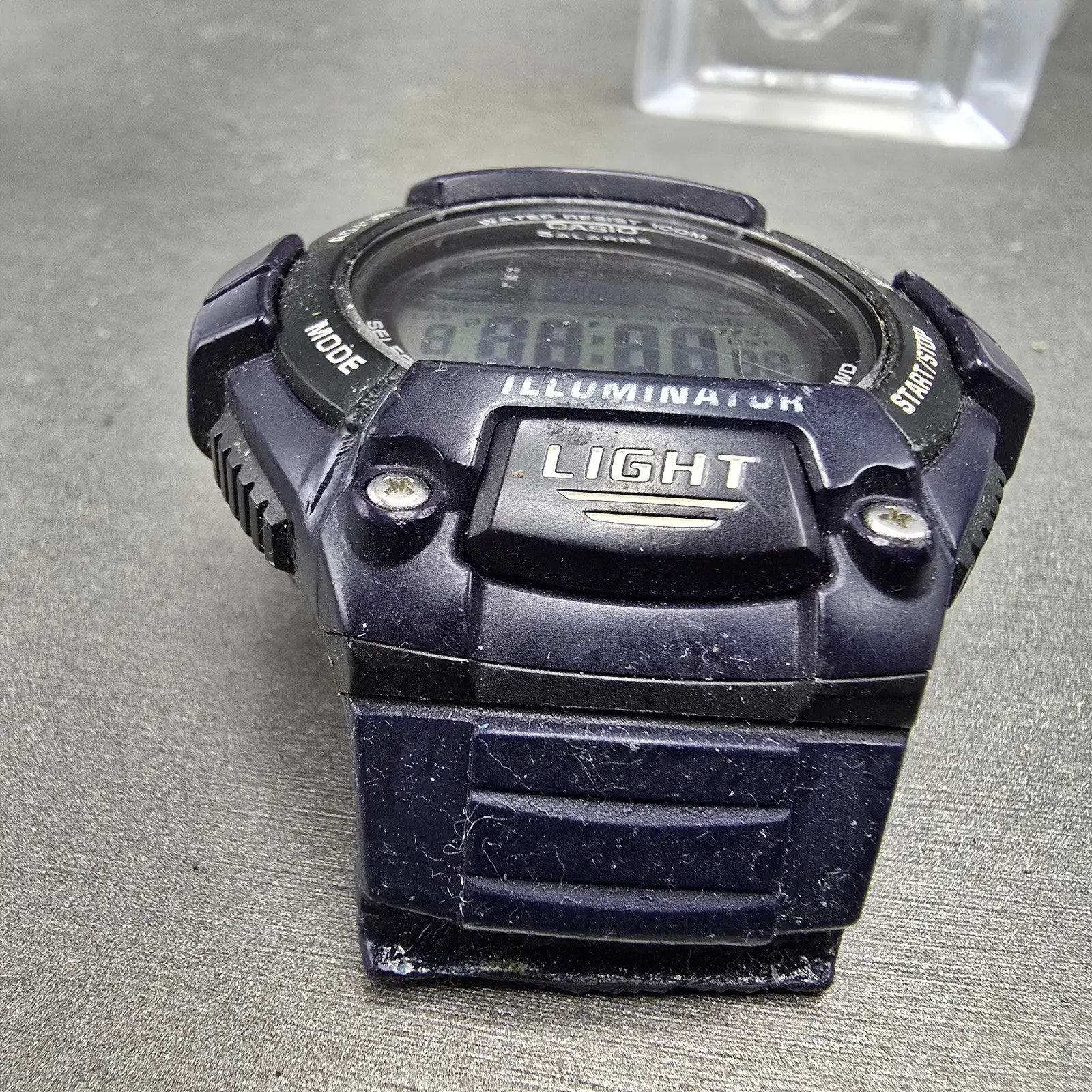 Casio W-S220 Watch Men 50mm Blue Black Alarm Chronograph Digital Solar Works2