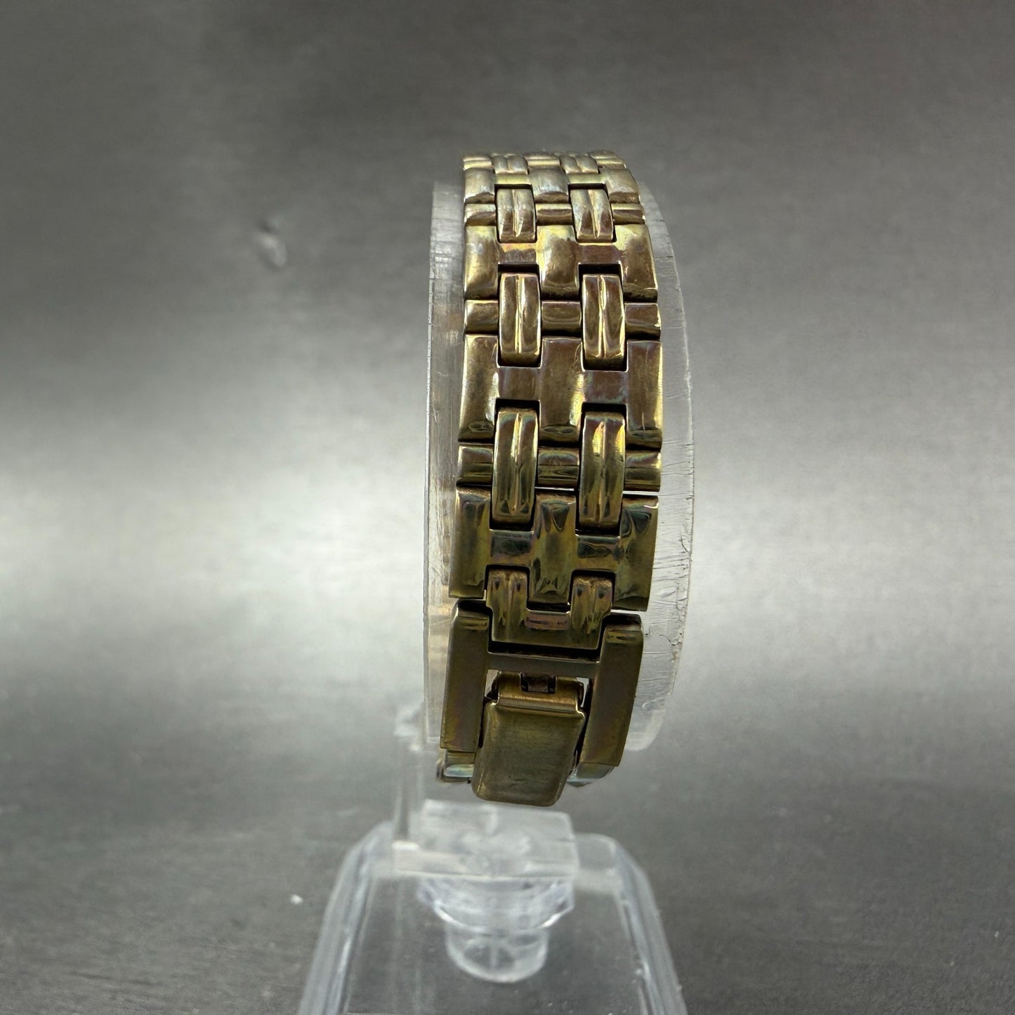 Seiko Tank Watch Women 13mm Champagne Dial Gold Tone VTG 2E20-7029 New Battery7