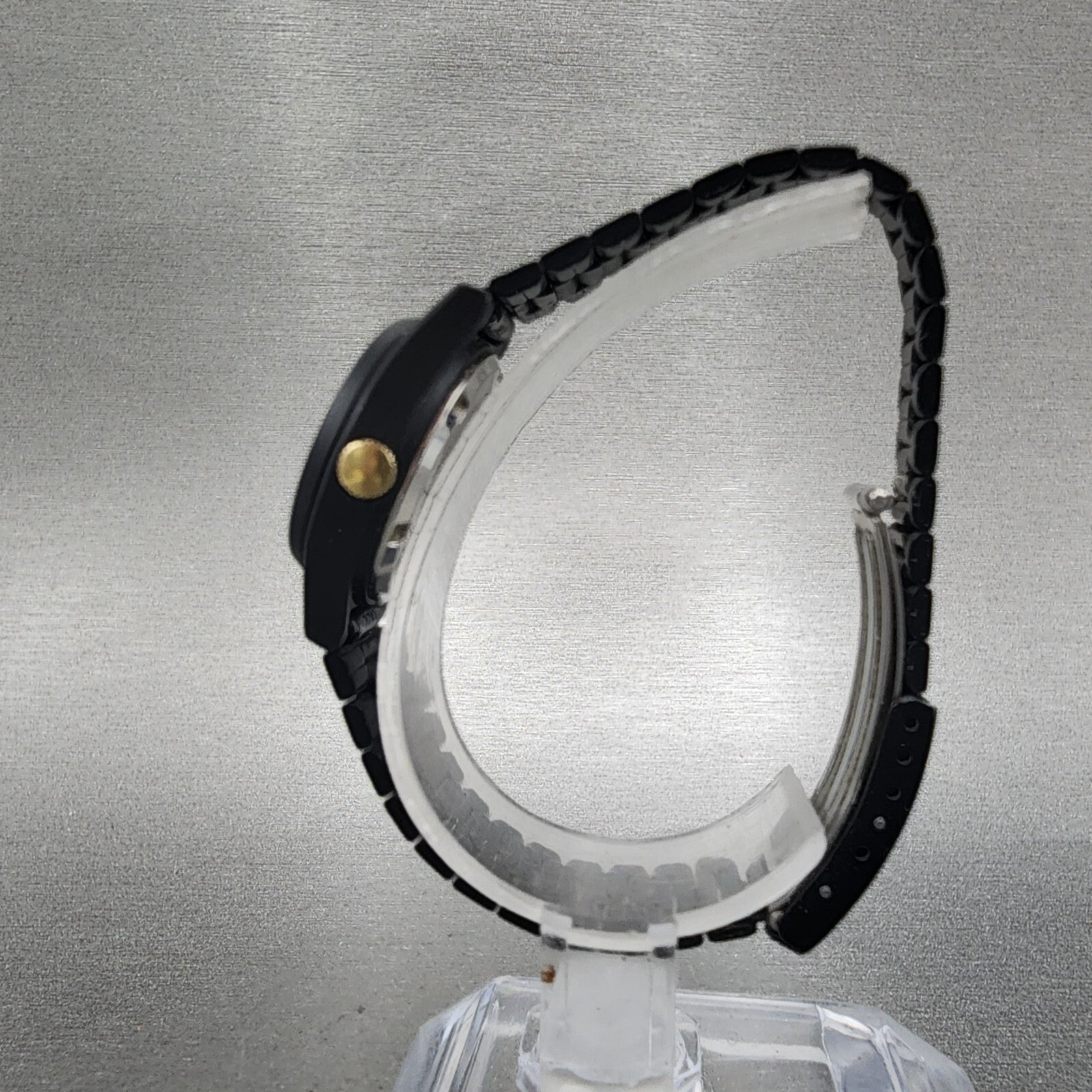 Pulsar Watch Women 25mm Black Dial Black Tone Daydate Round Y6430330 New Batt6