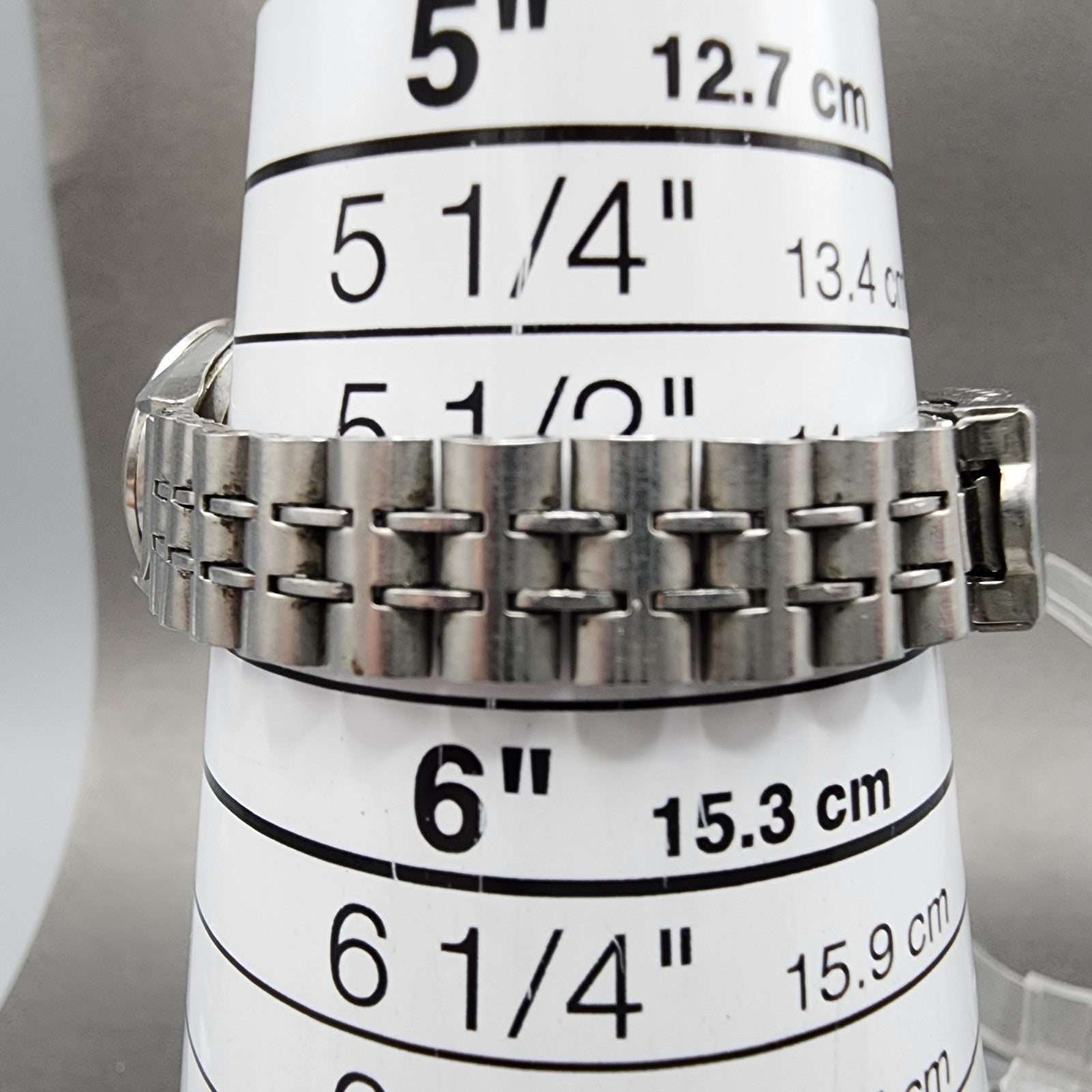Seiko Matic Lady watch Women 22mm Silver Dial Silver Tone Date 25170200 PARTS11