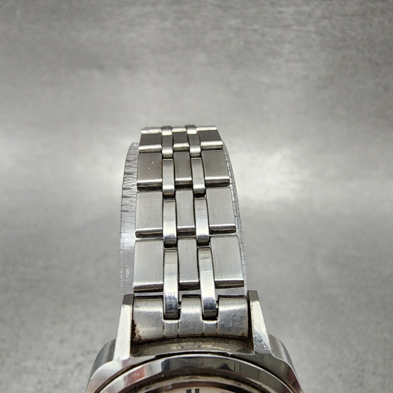 Seiko Matic Lady Watch Women 24mm White Dial Silver Tone date Round Runs VTG4