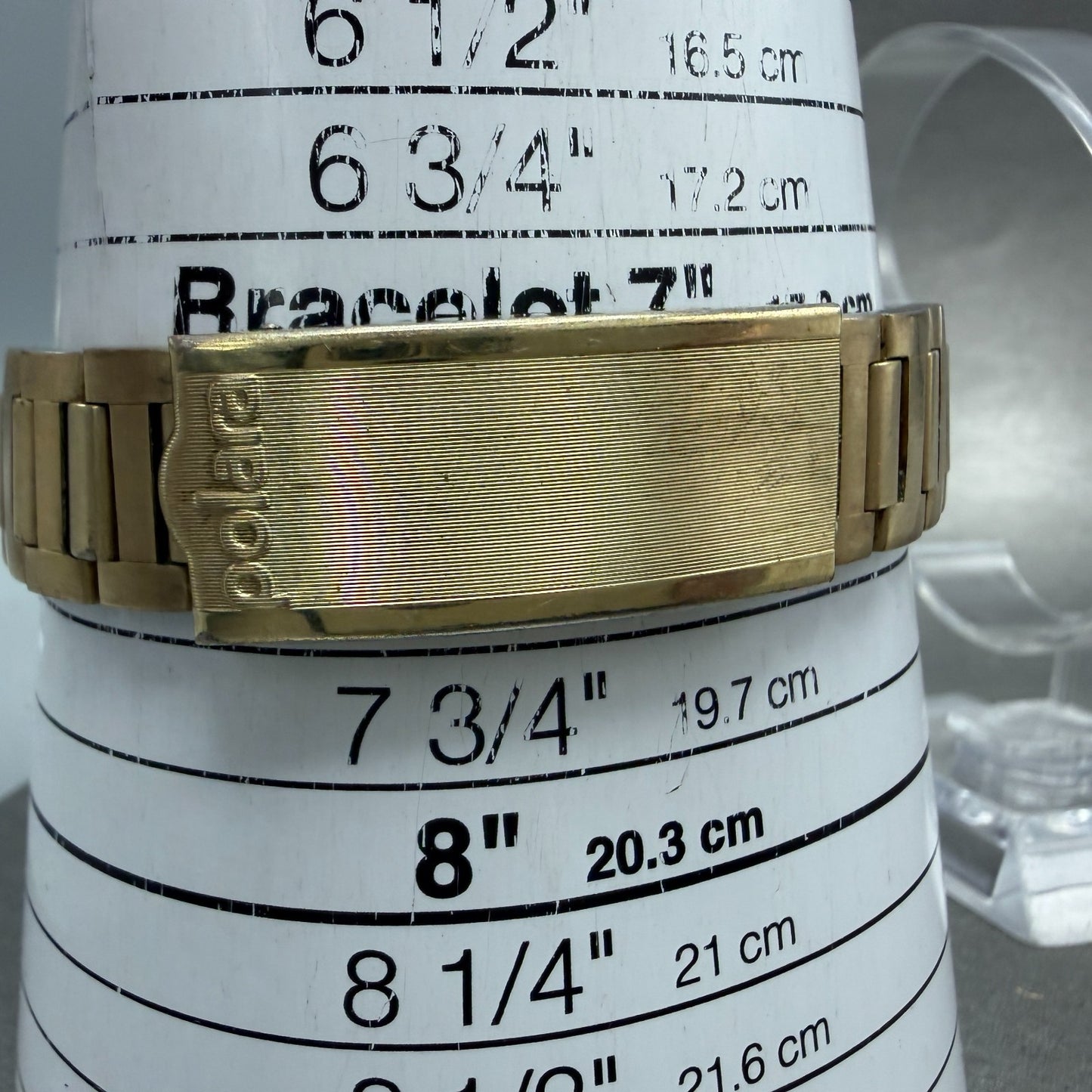 Witttnauer Polara RED LED Watch Men 35mm Gold Plated Tone Vintage PARTS11