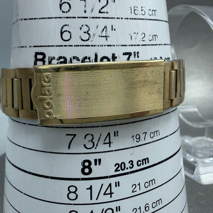 Witttnauer Polara RED LED Watch Men 35mm Gold Plated Tone Vintage PARTS11