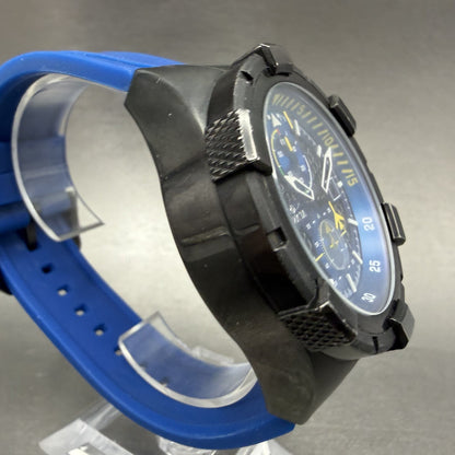 Invicta Aviator Chronograph Watch Men 49mm Blue Dial Black Date 28092 New Batt3
