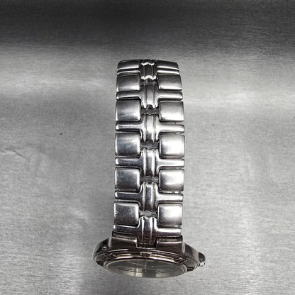 Bulova Watch Men 39mm Black Dial Silver Tone Date Round 96B05 New Battery4