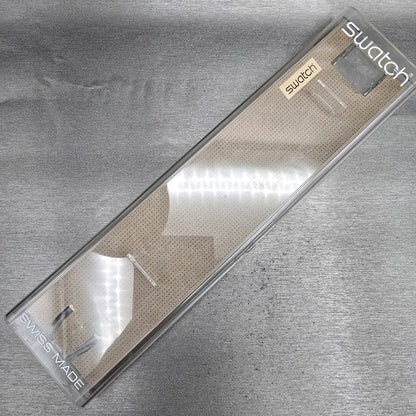 Swatch Piquant Watch Men 34mm Clear Dial Clear Case GK267 New Battery NOS17