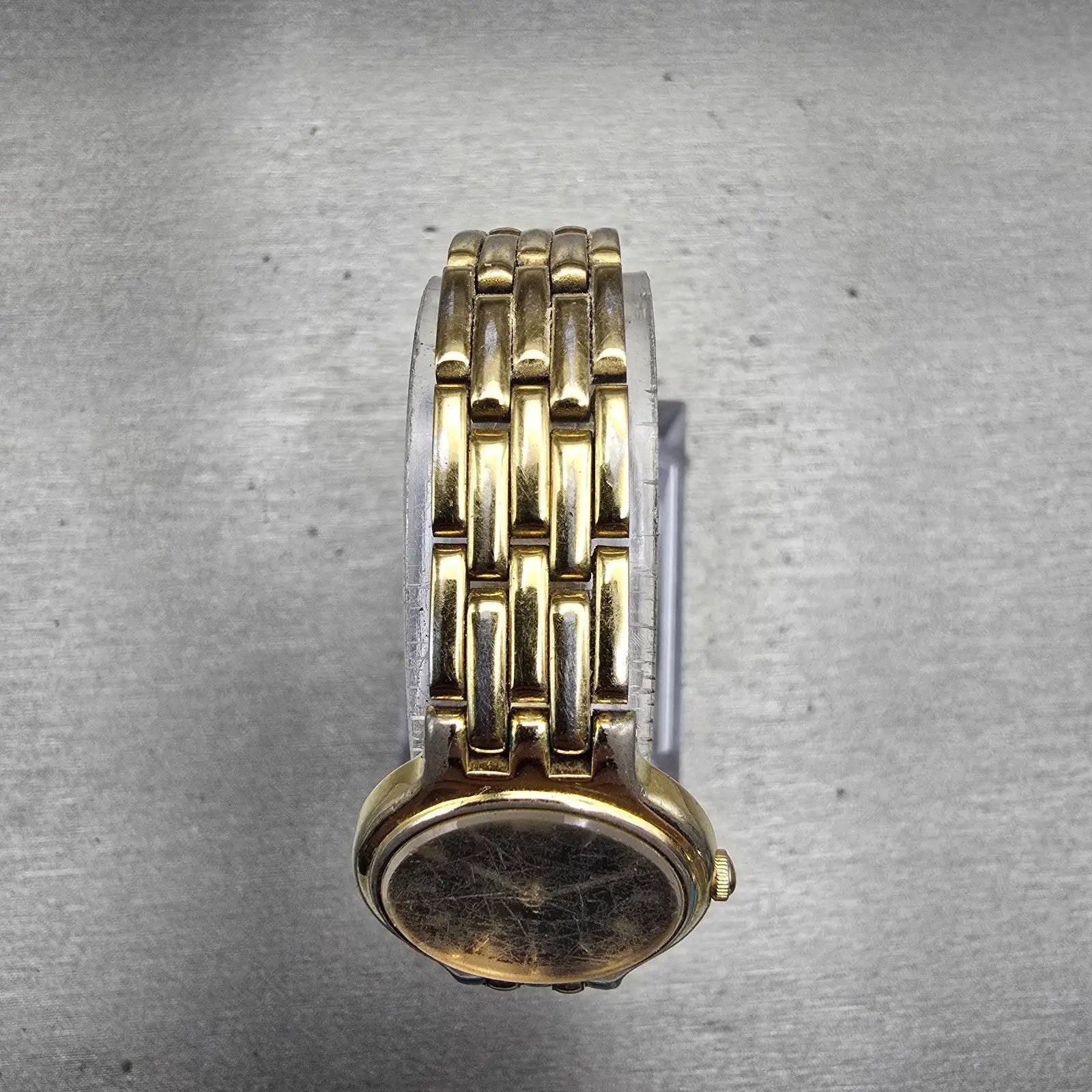 Seiko Watch Women 22mm Black Dial Gold Tone Round 1N00-0A99 New Battery Vintage4
