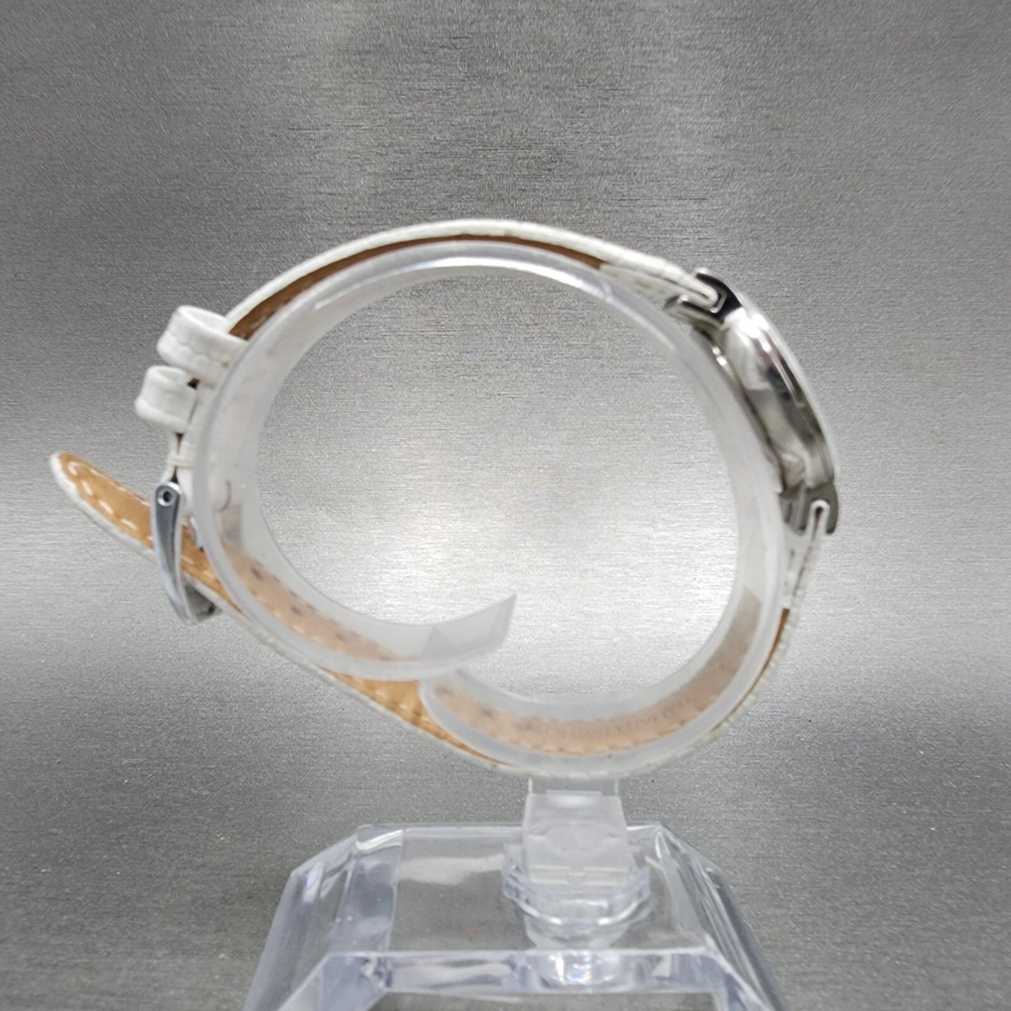 Skagen Steel Watch Women 22mm White Dial Silver Tone Round 358XSSLWW New Batt8