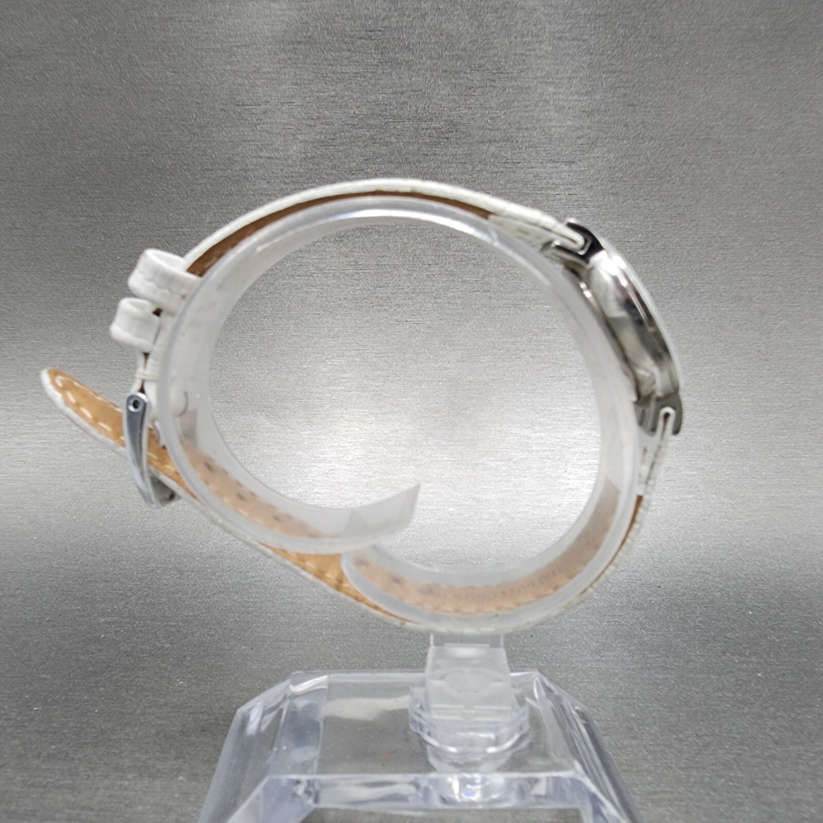 Skagen Steel Watch Women 22mm White Dial Silver Tone Round 358XSSLWW New Batt8