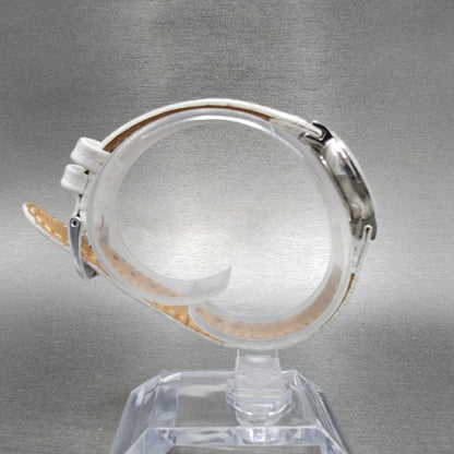 Skagen Steel Watch Women 22mm White Dial Silver Tone Round 358XSSLWW New Batt8