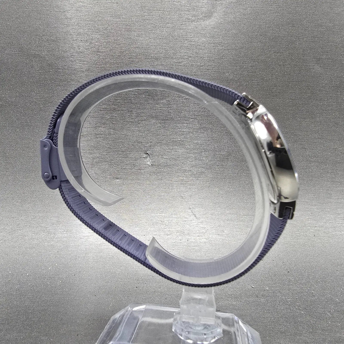 Bering Classic Watch Women 31mm Purple Dial Silver Purple Mesh Band Round Works29