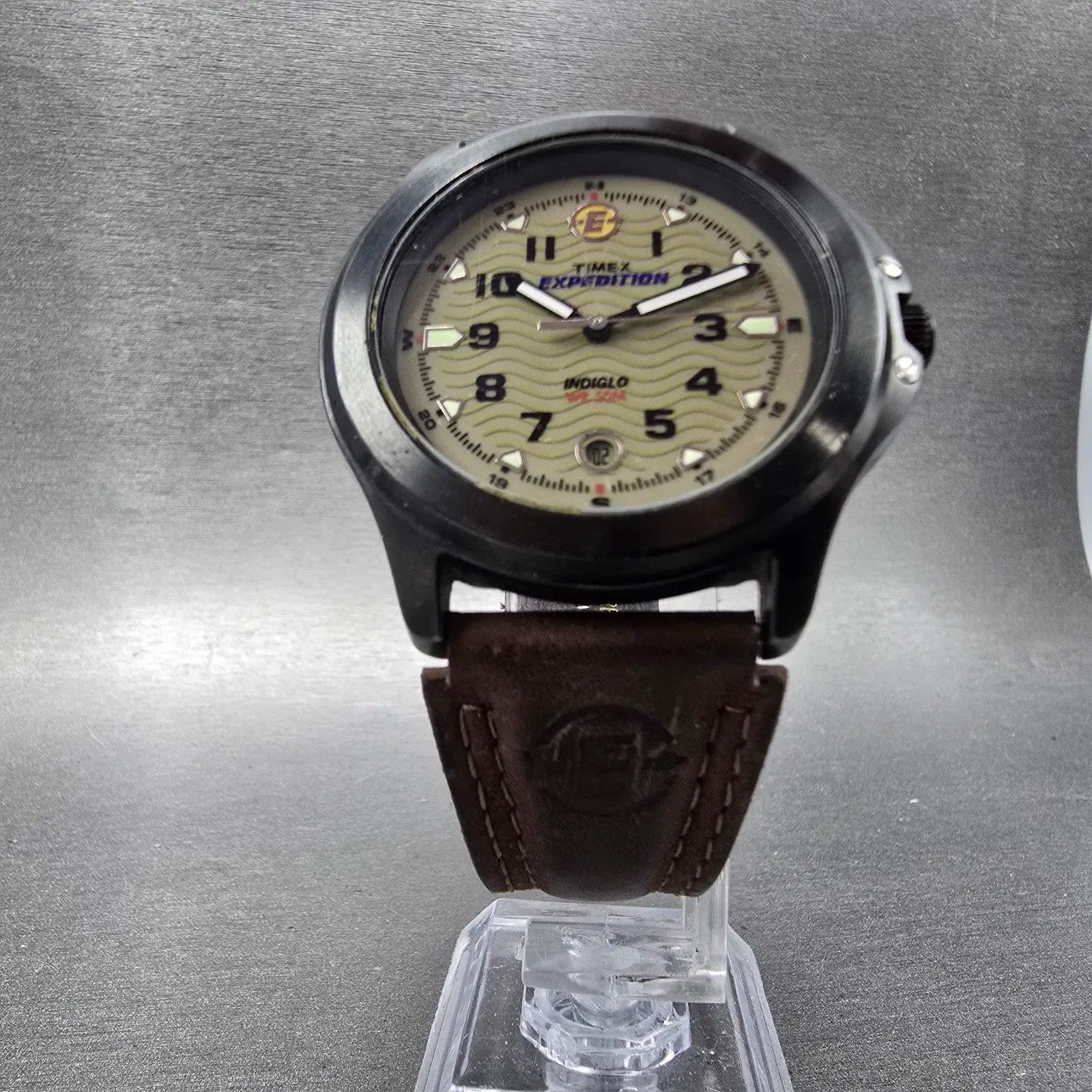 Timex Expedition Watch Men 39mm Green Dial Black Tone Date T47012 New Battery5