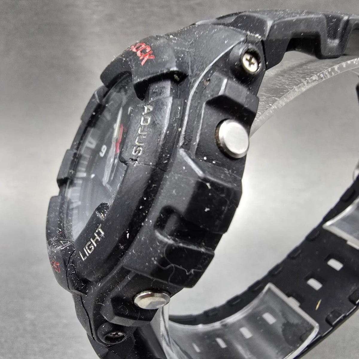Casio G-Shock G-100 Watch Men 47mm Black Red Analog Digital 5158 PARTS3