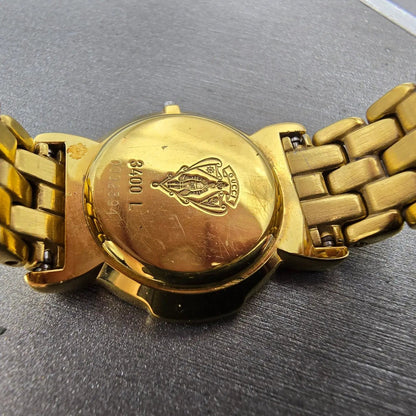 Gucci 3400L Case And Bracelet 23mm Gold Plated Round Vintage9