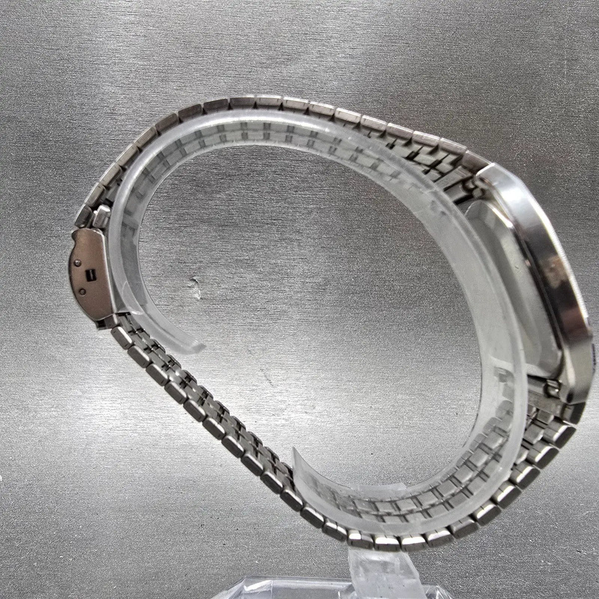 Seiko Tank Watch Men 31mm Silver Dial Silver Tone Rectangle 2621-5180 New Batt9