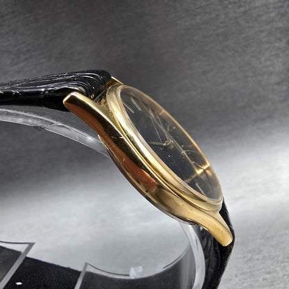Seiko Watch Men 31mm Black Dial Gold Tone Round 2K01-0011 New Battery Vintage3