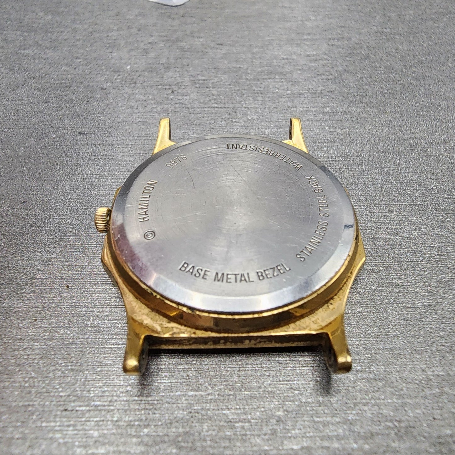 Hamilton Watch Men 32mm Gold Dial Gold Tone Daydate READ!!! 9978 New Batt7