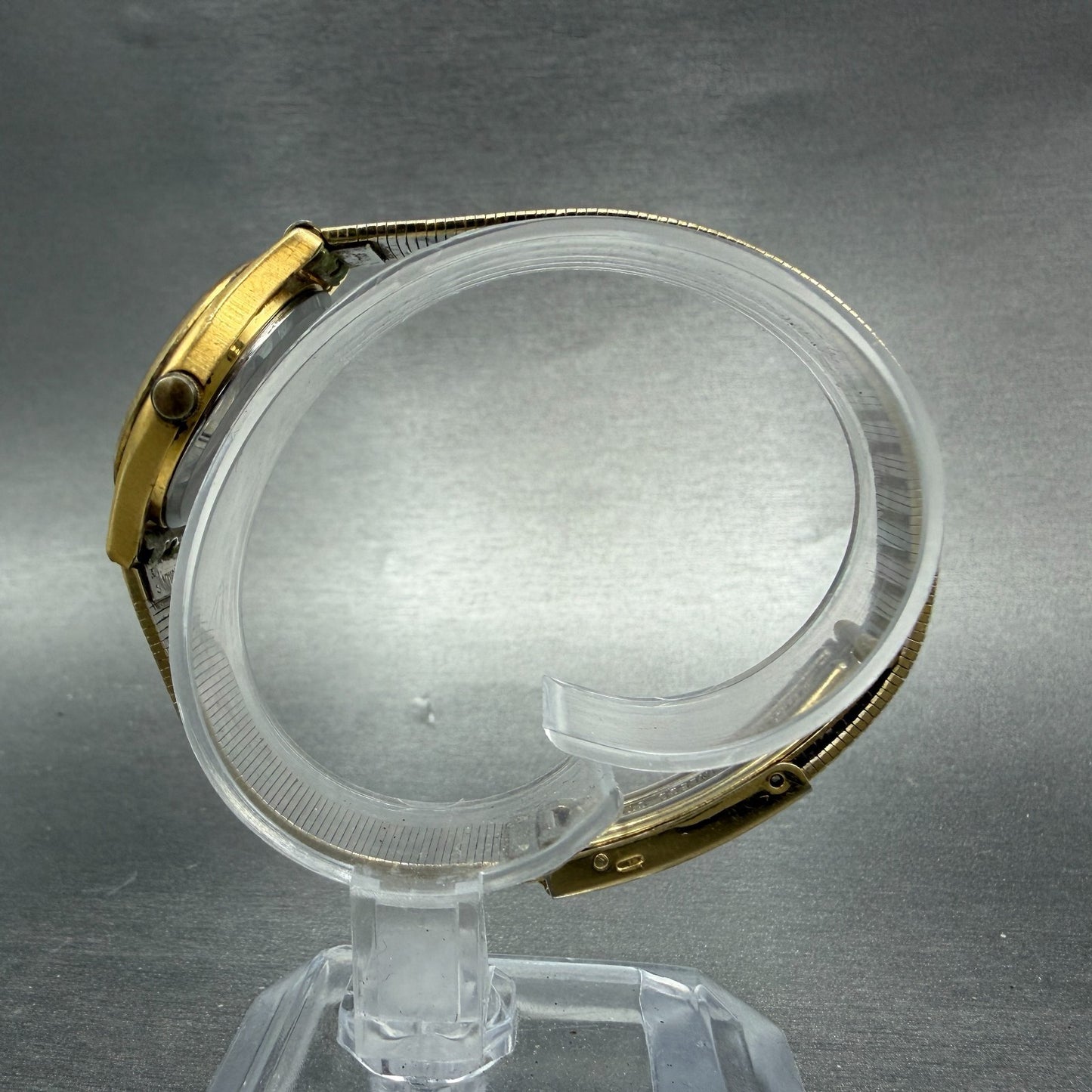Seiko Watch Women 25mm Silver Dial Gold Tone Round 2621-0080 New Battery JR56