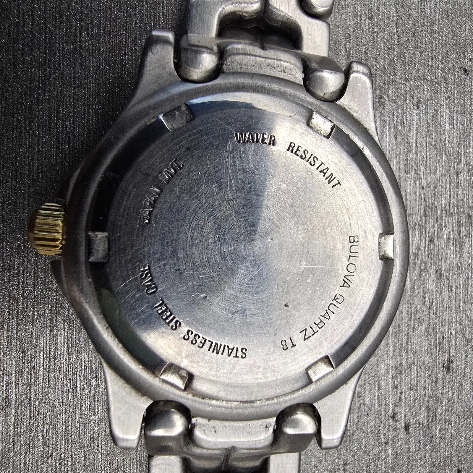 Bulova Marine Star Watch Women 27mm Silver Dial Two Tone Date 98M39 New Battery10