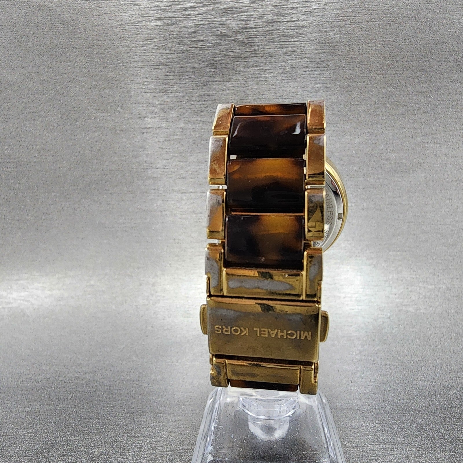 Michael Kors Parker Watch Women 39mm Champagne Dial Gold Tone Date New Battery7