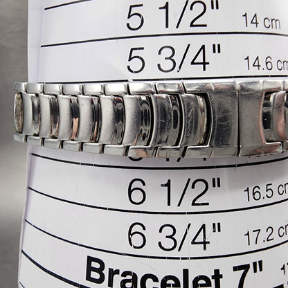 Bulova Watch Women 25mm MOP Dial Stainless Steel Diamond Accents new Battery