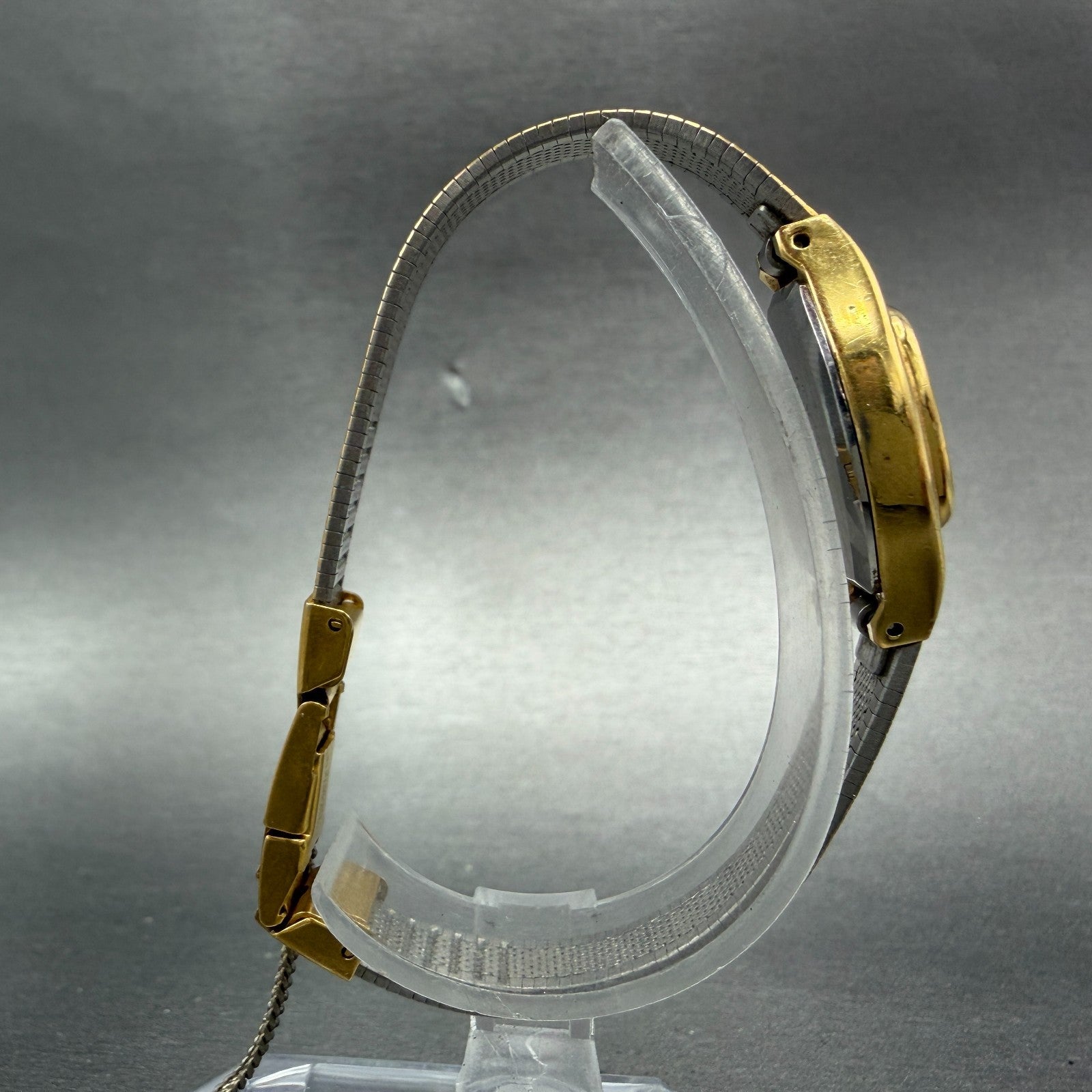 Citizen CQ Watch Women 19mm Gold Dial Gold Tone Square 4031-S01931 New Battery8